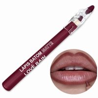 lápis batom matte contorno labial com apontador love rain cor 07