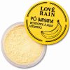 pó banana ultrafino aveludado resistente à Água love rain