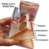 paleta 4 em 1 bobbi rara blush iluminador, sombra e pó compacto modelo 1