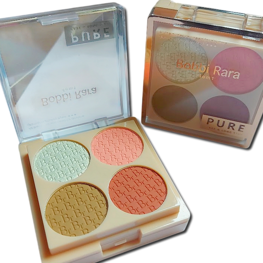 Paleta de Maquiagem com Sombras, Iluminador e Blush, e Pó Facial 4 em 1 - Cor 1 - Bobbi Rara - Imagem 3