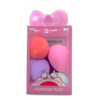 kit 4 mini esponjinhas de maquiagem