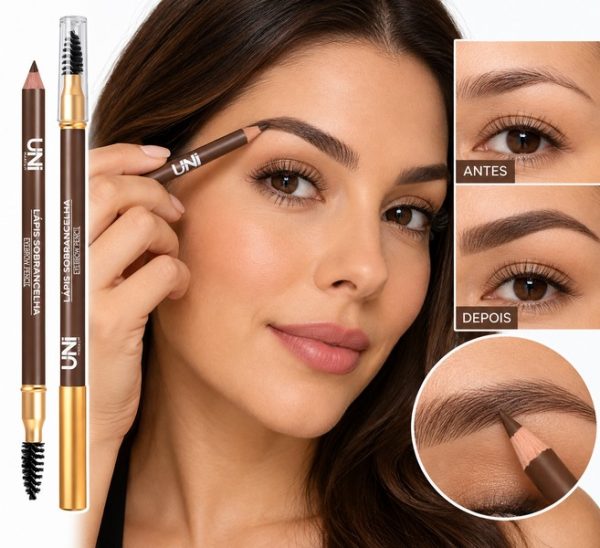 lapis para sobrancelhas eyebrow pencil uni makeup