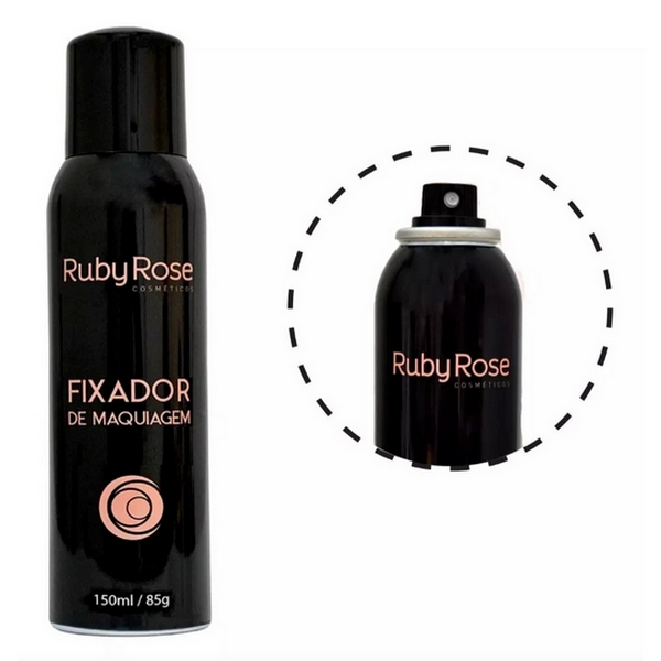 fixador de maquiagem spray 150ml hb312 ruby rose