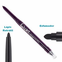 lápis retrátil preto para olhos com esfumador luisance (l5229)