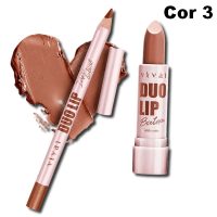 duo lip lápis contorno labial e batom bala vivai cor 3