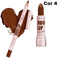 duo lip lápis contorno labial e batom bala vivai cor 4
