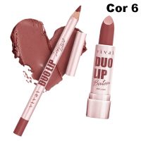 duo lip lápis contorno labial e batom bala vivai cor 6