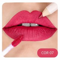 duo lux matte contorno labial e batom líquido febella cor 7