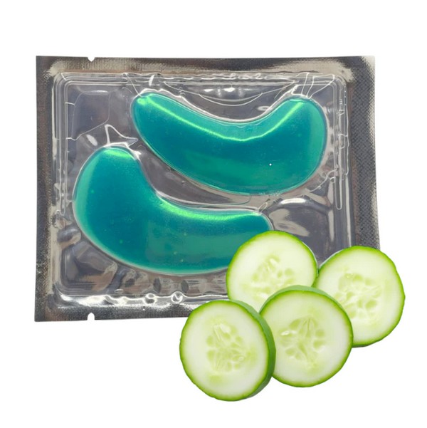 kit 2 máscara de olhos pepino yoyomaquiamor – hidratação, efeito calmante e redução de olheiras