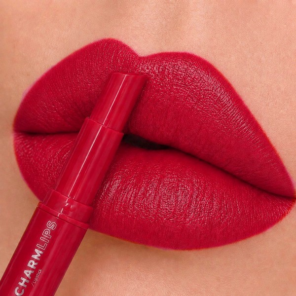 batom charm lips semi mate ruby rose cor cl14