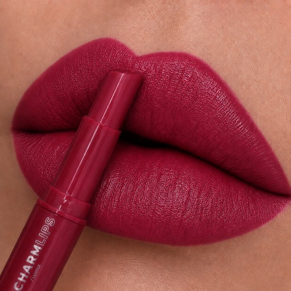 batom charm lips semi mate ruby rose cor cl18