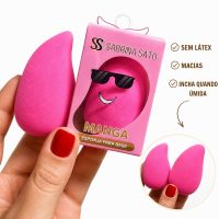 esponja de maquiagem manga sabrina sato rosa