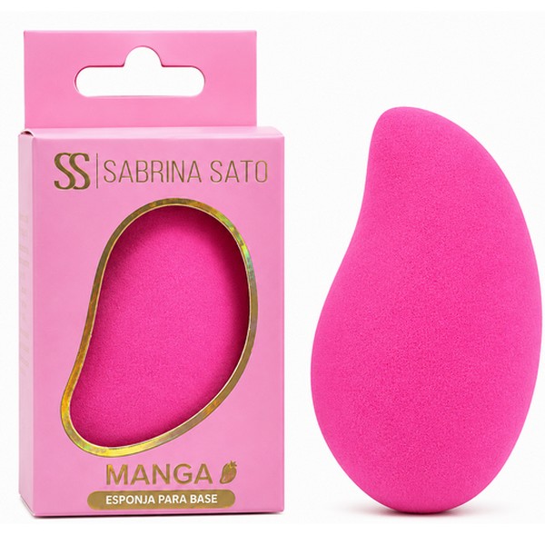 esponja de maquiagem manga sabrina sato rosa