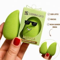 esponja de maquiagem manga sabrina sato verde