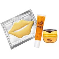 kit tratamento labial b 3 produtos: 1 esfoliante 1 máscara labial 1 balm mel