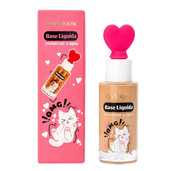 base líquida resistente à Água Love rain coleção omg!