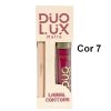 duo lux matte contorno labial e batom líquido febella cor 7