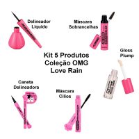 kit 5 produtos coleção omg! love rain