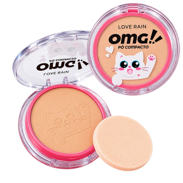 pó compacto love rain – cor 04 – coleção omg (controle de oleosidade e brilho)