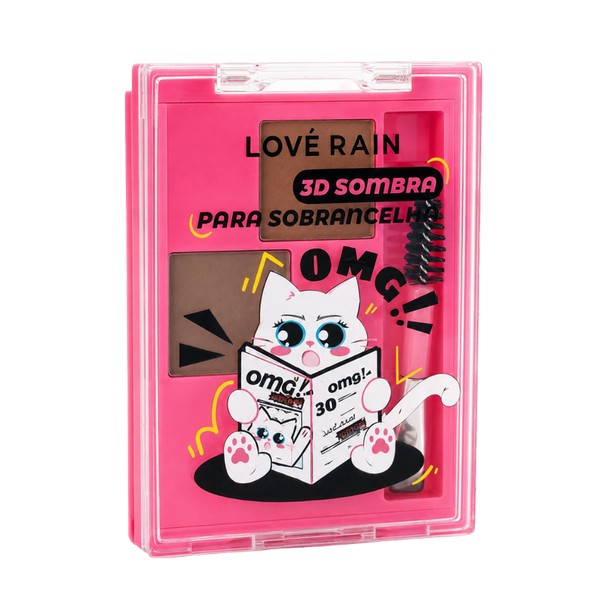 sombra para sobrancelha 3d love rain cor 1 coleção omg (cópia)