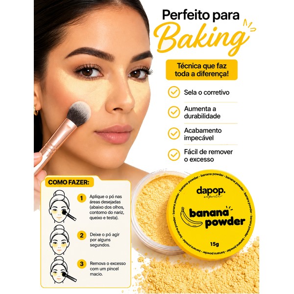 pó solto banana powder dapop