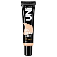 base líquida matte full coverage uni makeup cor 01 alta cobertura à prova d'água
