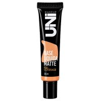 base líquida matte full coverage uni makeup cor 06 alta cobertura à prova d'água cor 4