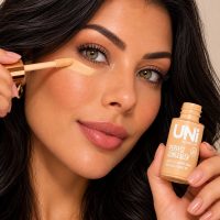 corretivo liquido perfect concealer cor 6 uni makeup alta cobertura à prova d’Água