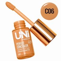 corretivo liquido perfect concealer cor 6 uni makeup alta cobertura à prova d’Água