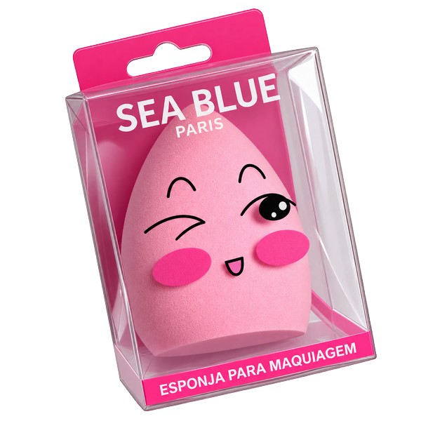 esponja formato gota para maquiagem sea blue (cópia)