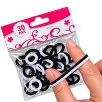mini xuxinhas de cabelo pretas e brnacas – 30 unidades