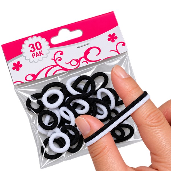 mini xuxinhas de cabelo pretas e brnacas – 30 unidades