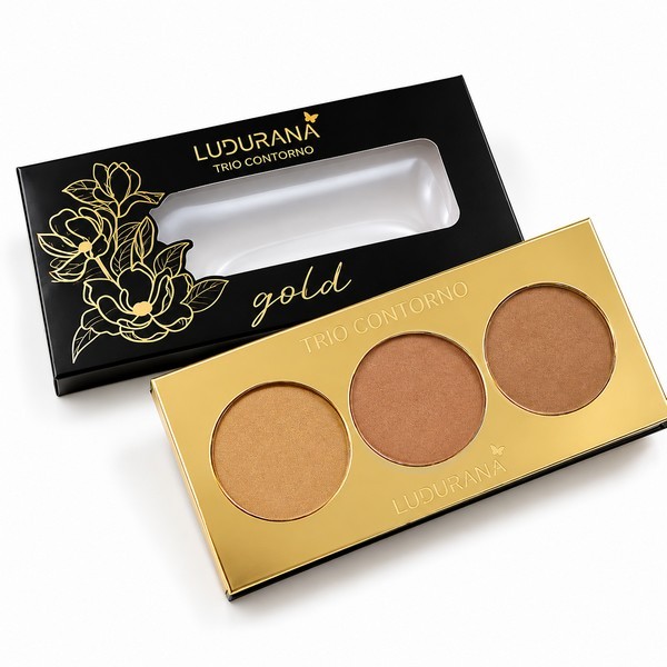 paleta trio de contorno gold ludurana